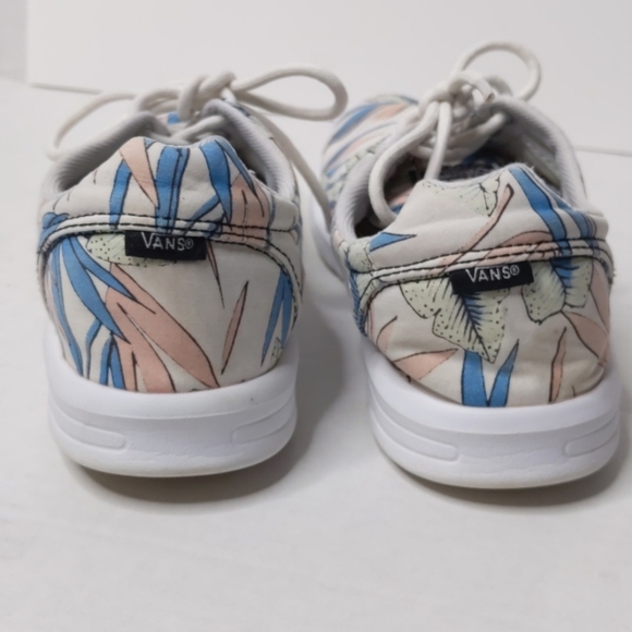 Vans tropical leaves lace up sneakers EUC 7 - Picture 3 of 7